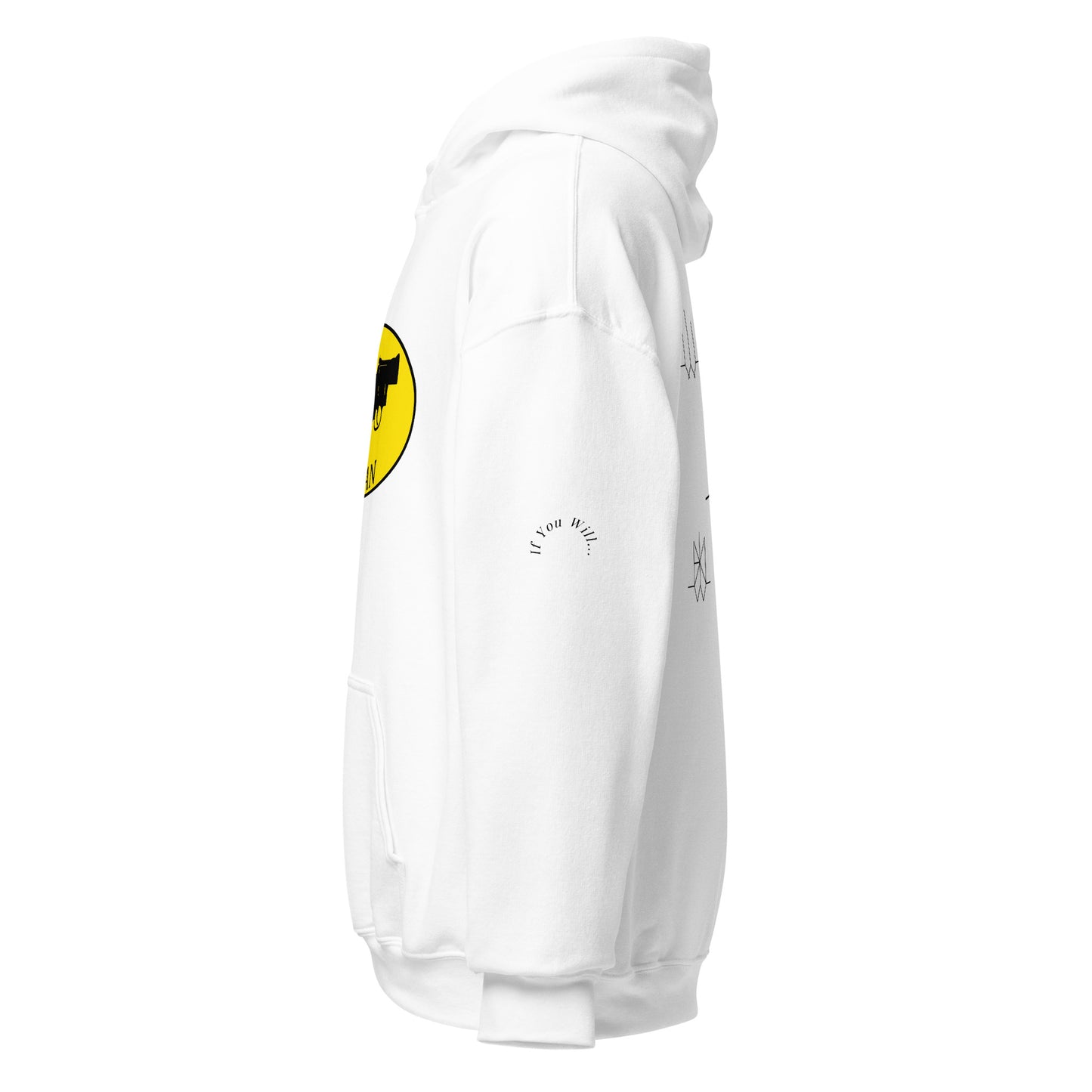 Iconic Gatman Logo Hoodie (Light) Gildan Print