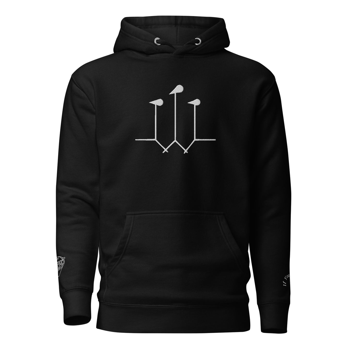 W-Mic Logo Embroidered Hoodie (Dark)