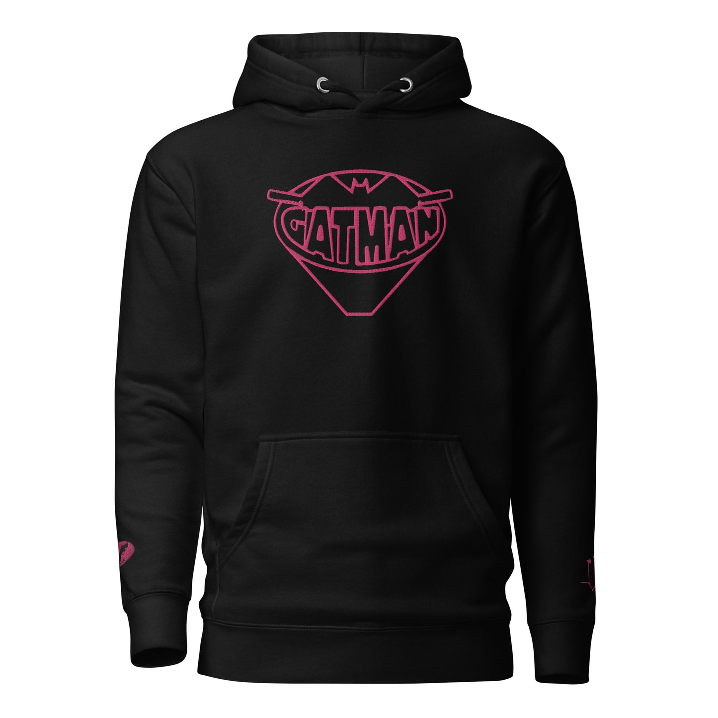 GatSignal Embroidered Hoodie (Barbie Pink Accents)