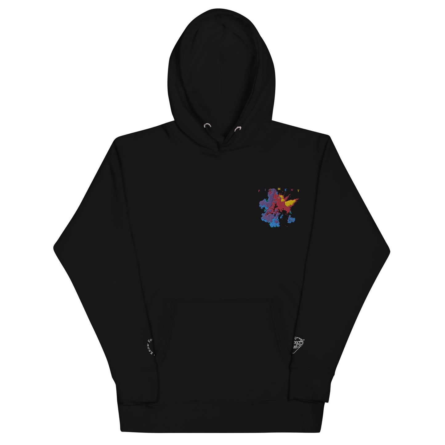 PIGMENT DS2 PURPLE EMBROIDERED POCKET HOODIE (White Accents)