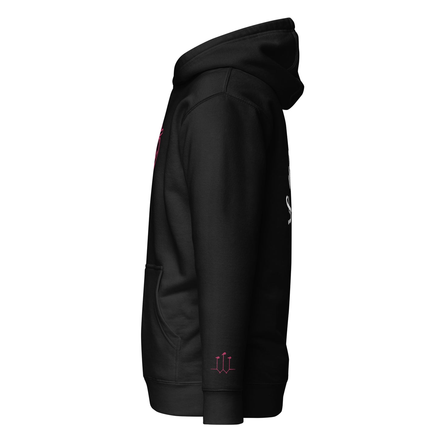 GatSignal Embroidered Hoodie (Barbie Pink Accents/If You Will design on back)