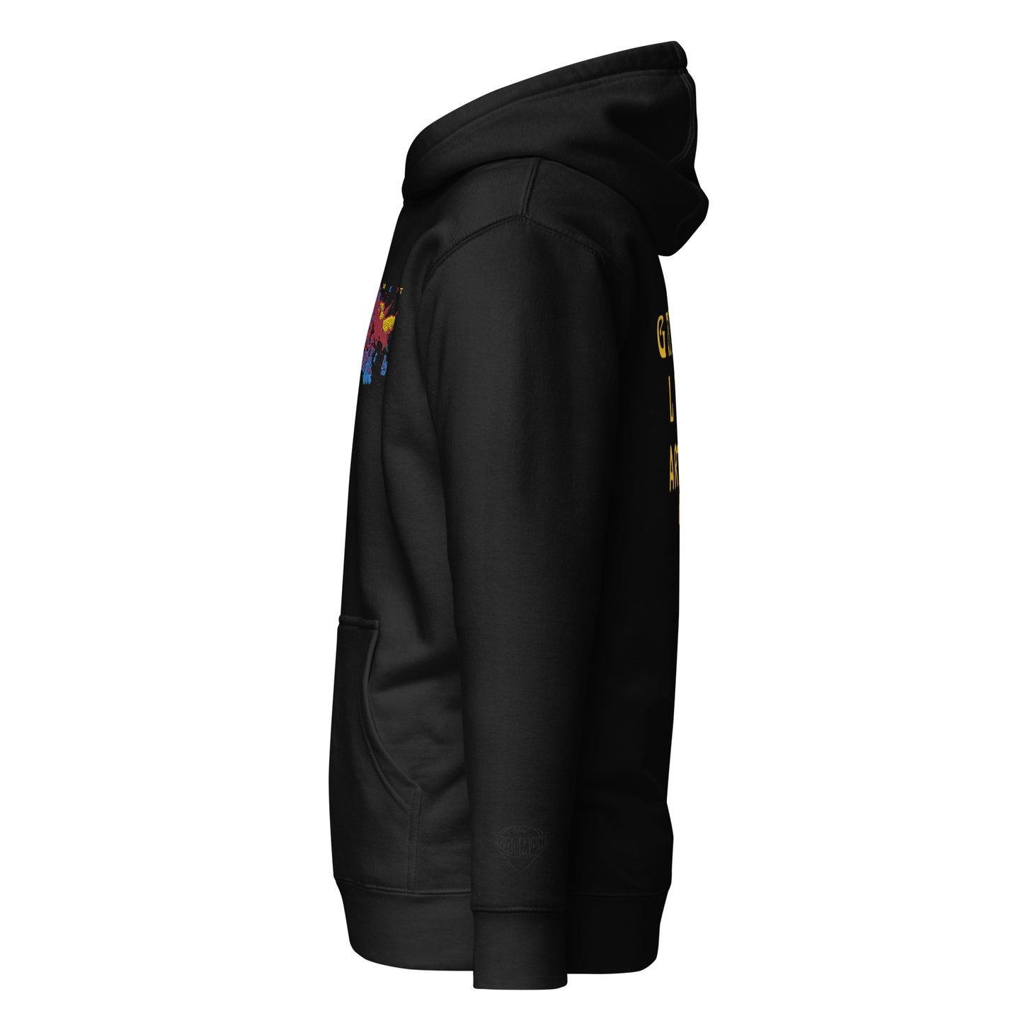 PIGMENT DS2 PURPLE EMBROIDERED POCKET HOODIE (Black Accents)