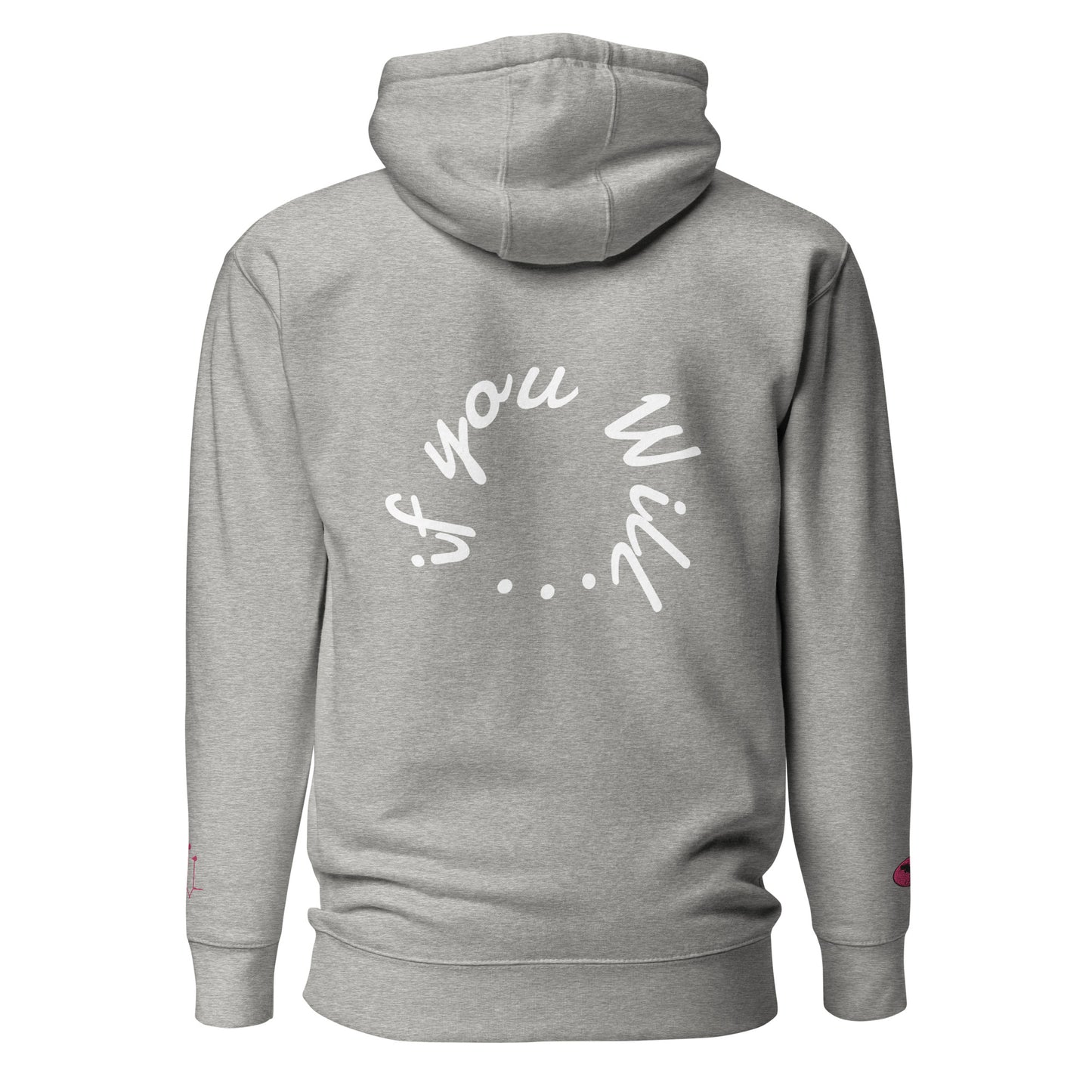 GatSignal Embroidered Hoodie (Barbie Pink Accents/If You Will design on back)