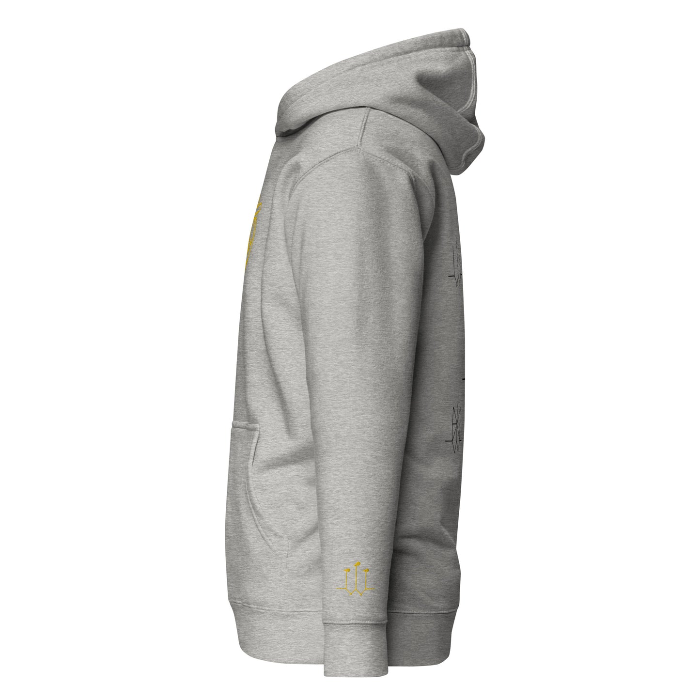 GatSignal Embroidered Hoodie (Yellow Accents) Light