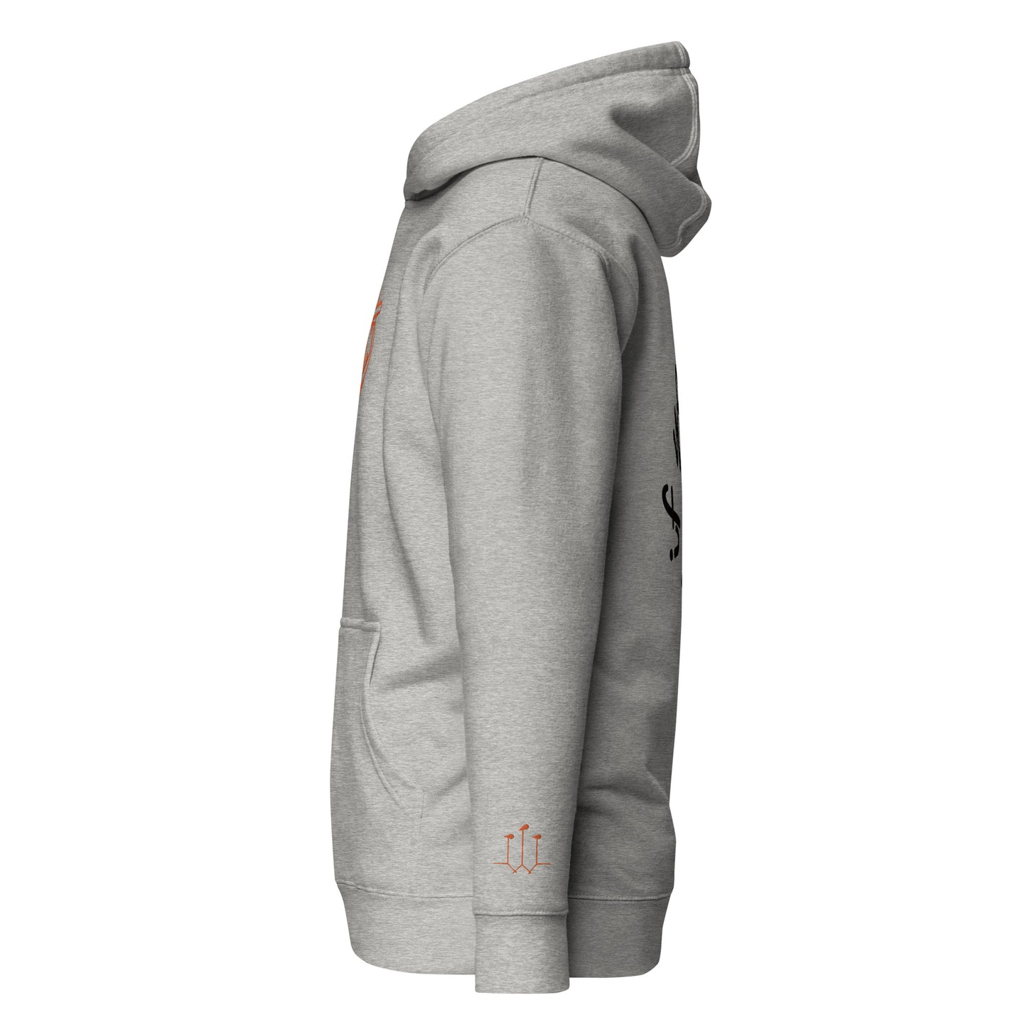 GatSignal Embroidered Hoodie (Safety Tip Orange Accents/If You Will design on back)