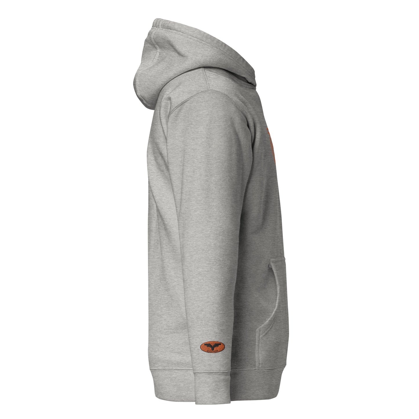 GatSignal Embroidered Hoodie (Safety Tip Orange Accents/If You Will design on back)