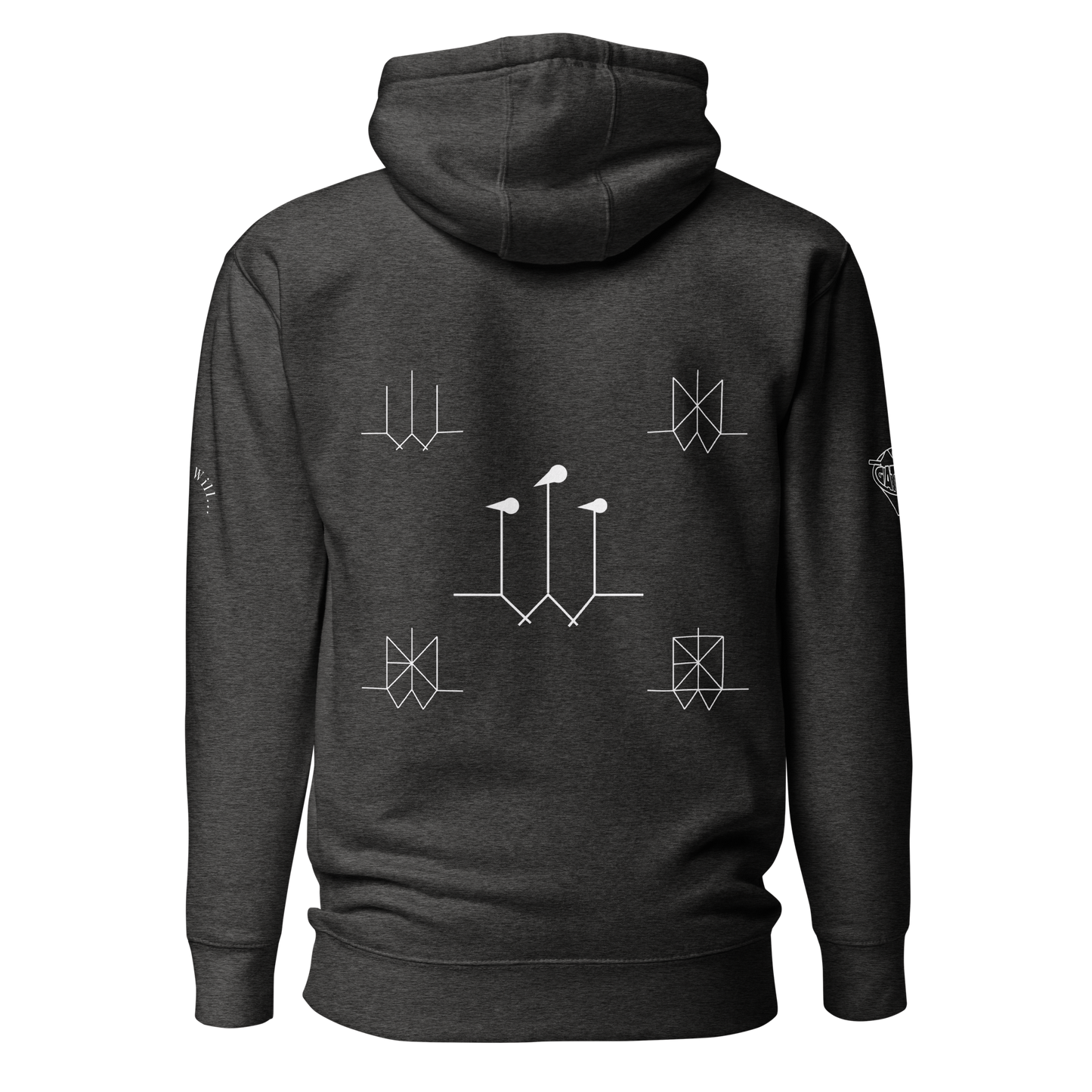 Iconic Gatman Logo Hoodie (Dark) Print