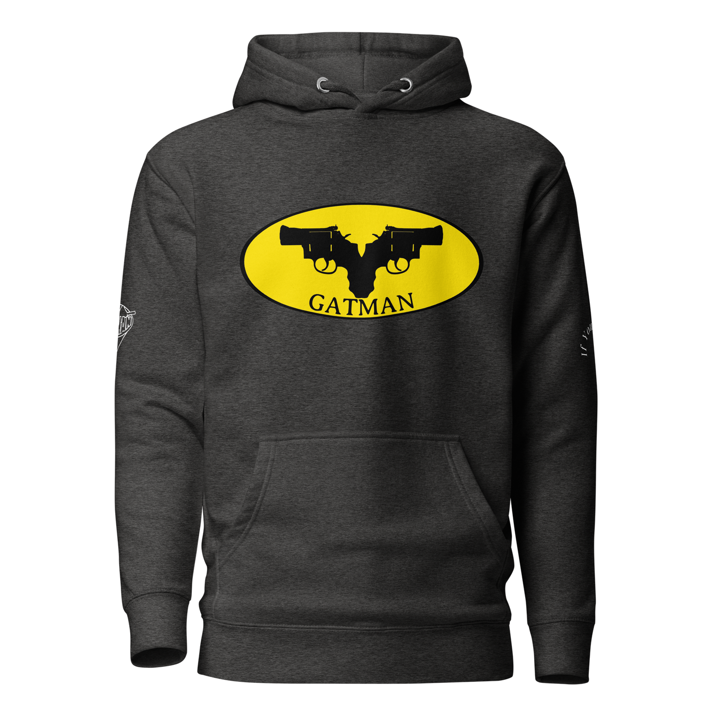 Iconic Gatman Logo Hoodie (Dark) Print