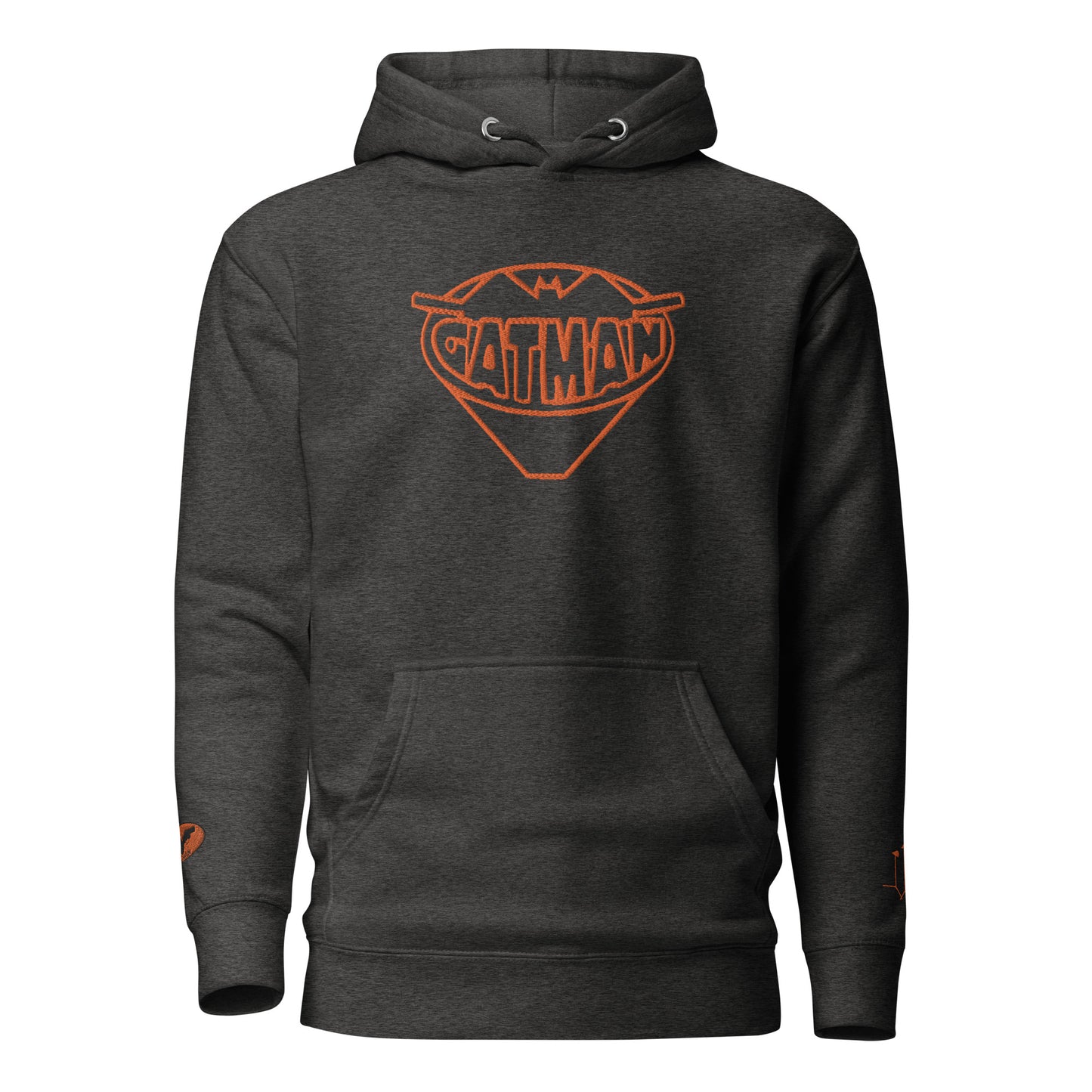 GatSignal Embroidered Hoodie (Safety Tip Orange Accents/If You Will design on back)