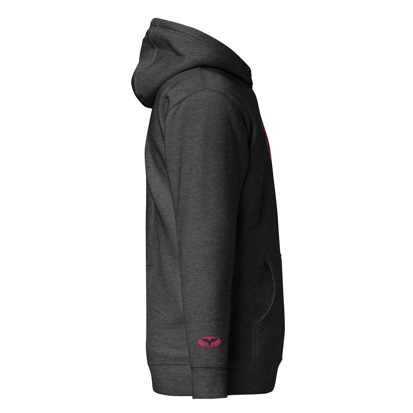 GatSignal Embroidered Hoodie (Barbie Pink Accents) Light