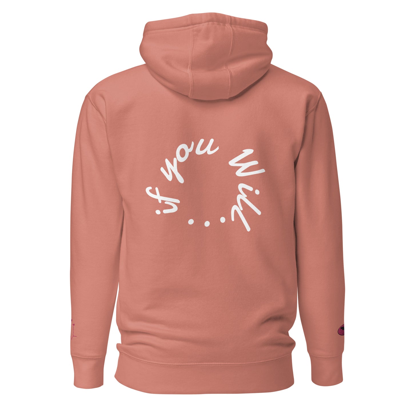 GatSignal Embroidered Hoodie (Barbie Pink Accents/If You Will design on back)