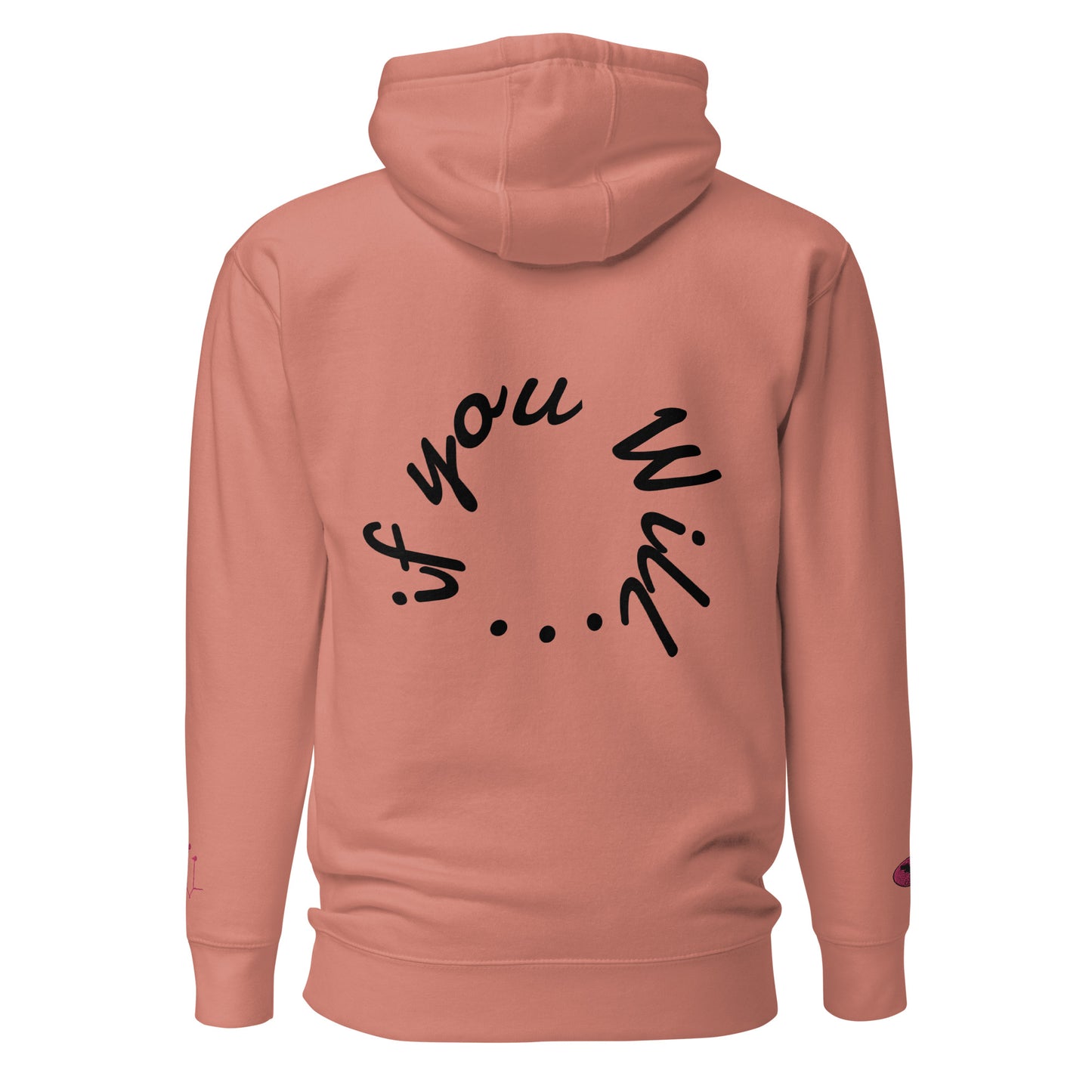 GatSignal Embroidered Hoodie (Barbie Pink Accents/If You Will design on back)