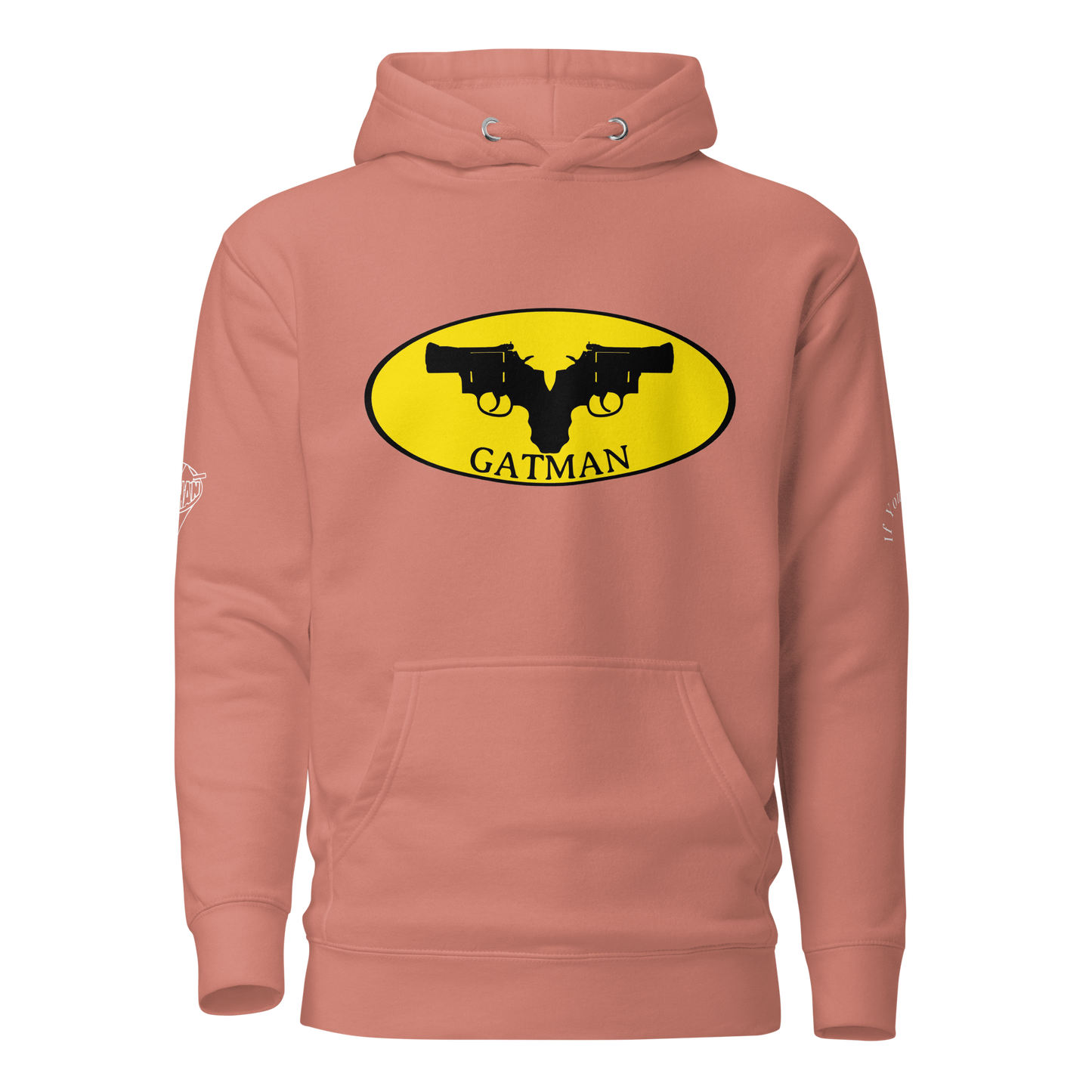 Iconic Gatman Logo Hoodie (Dark) Print