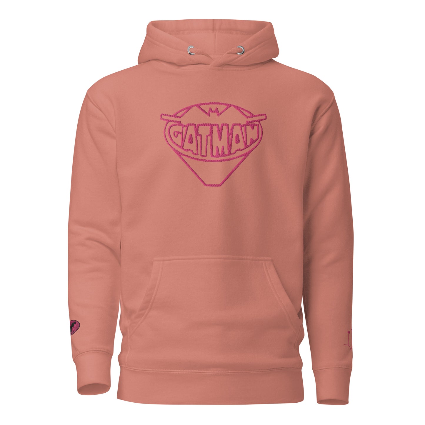 GatSignal Embroidered Hoodie (Barbie Pink Accents/If You Will design on back)