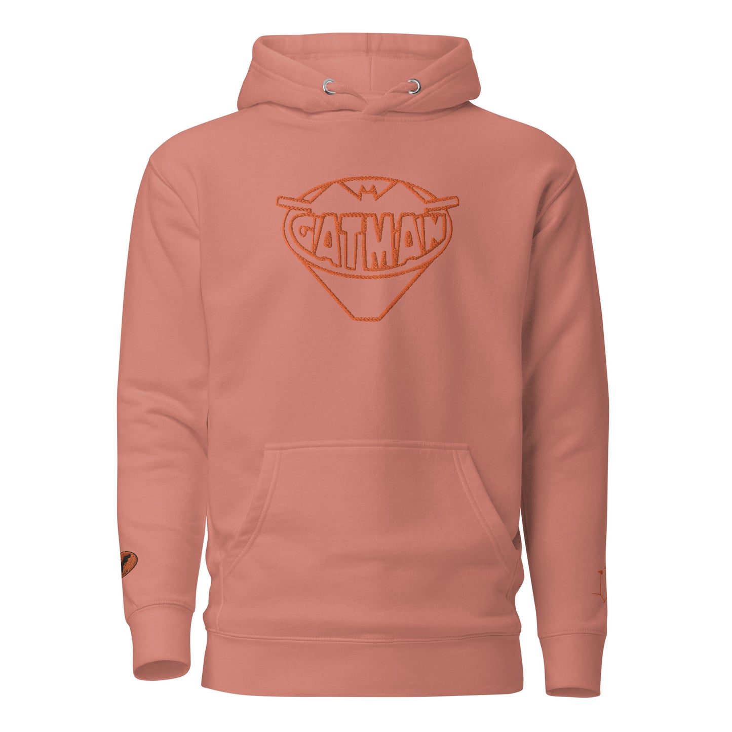 GatSignal Embroidered Hoodie (Safety Tip Orange Accents/If You Will design on back)