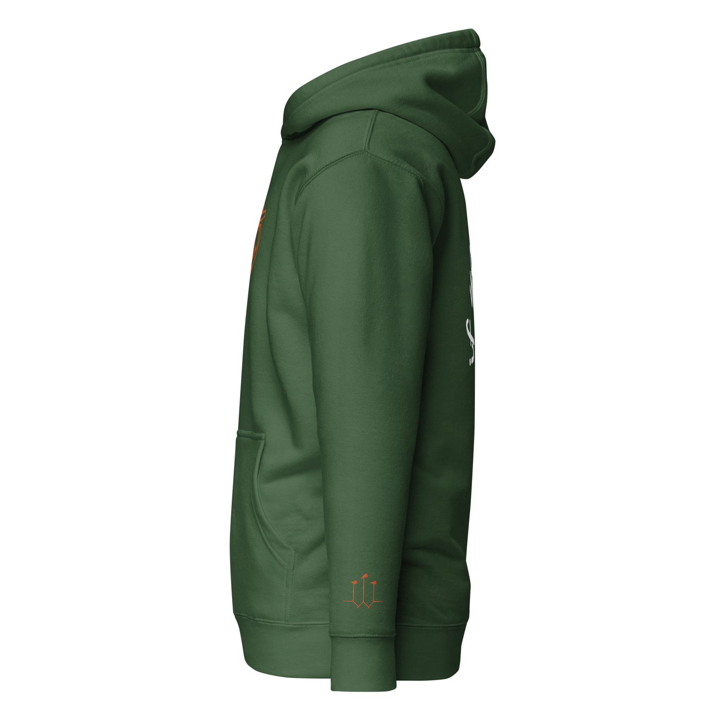 GatSignal Embroidered Hoodie (Safety Tip Orange Accents/If You Will design on back)