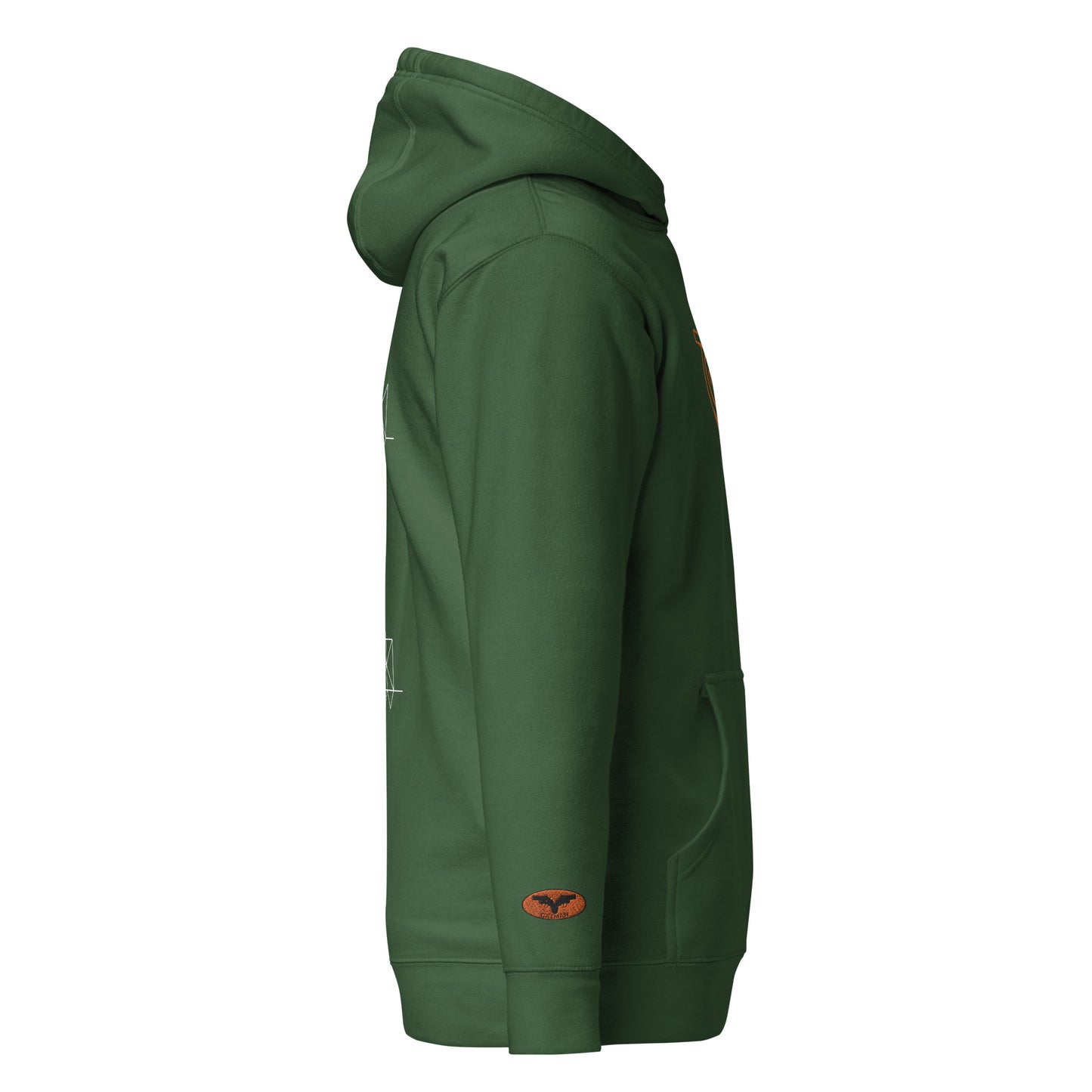 GatSignal Embroidered Hoodie (Safety Tip Orange Accents)