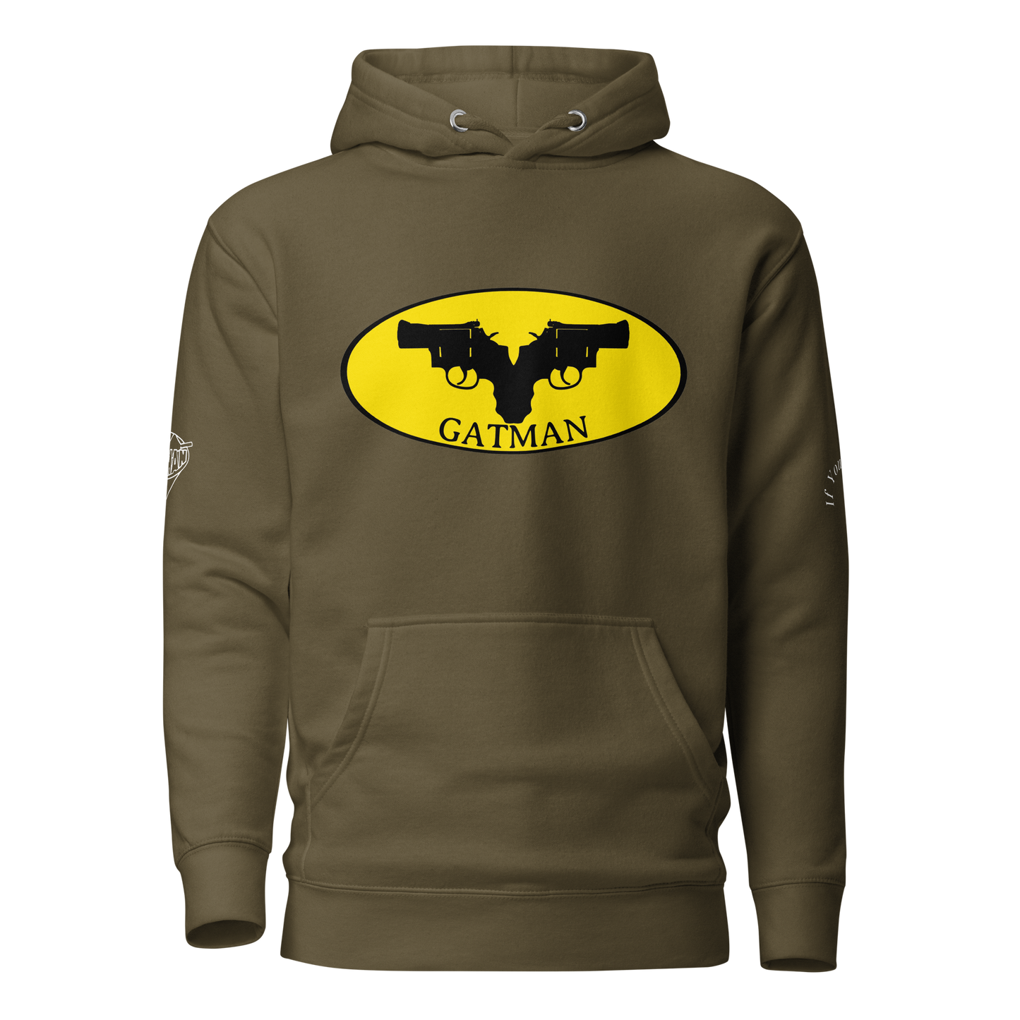 Iconic Gatman Logo Hoodie (Dark) Print