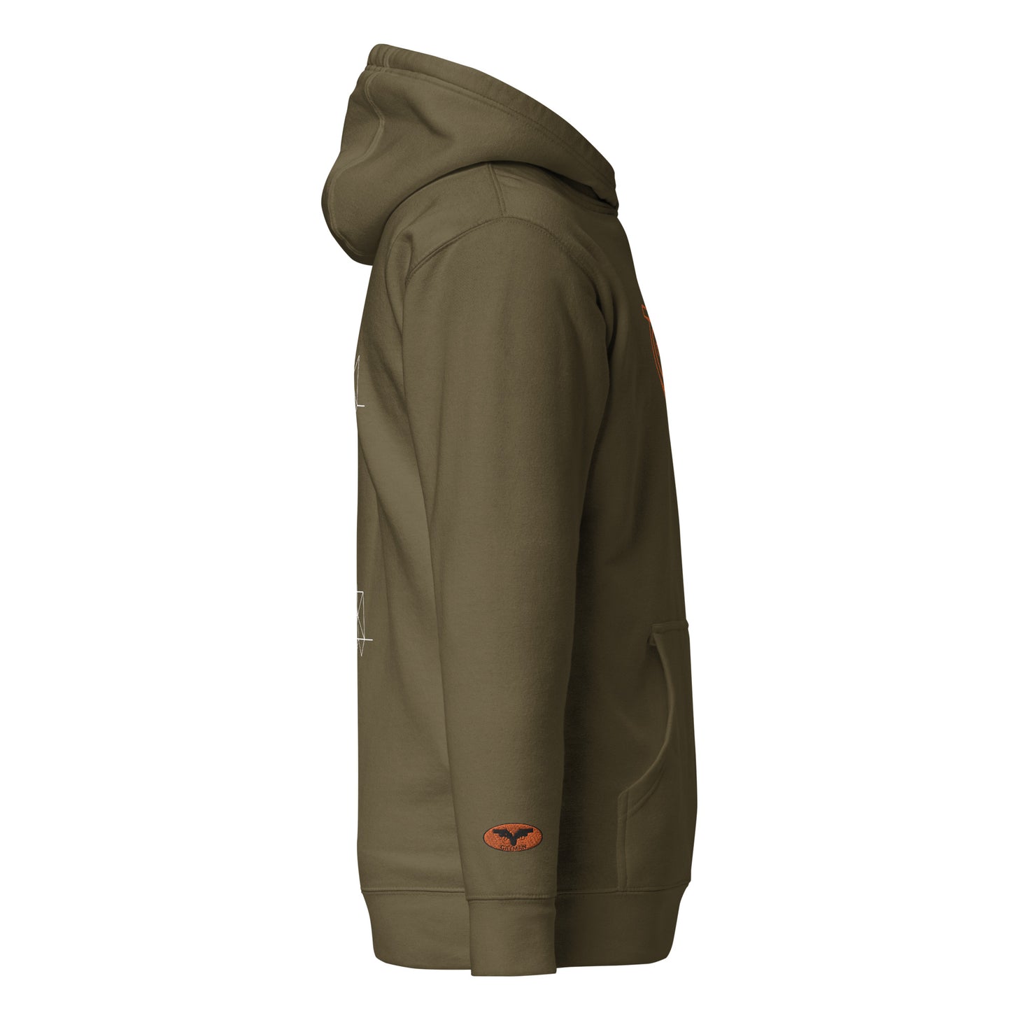 GatSignal Embroidered Hoodie (Safety Tip Orange Accents)