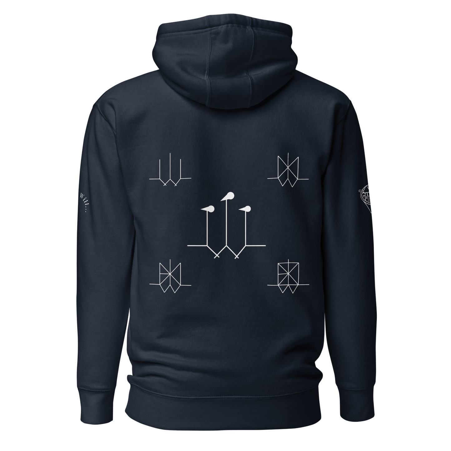 Iconic Gatman Logo Hoodie (Dark) Print