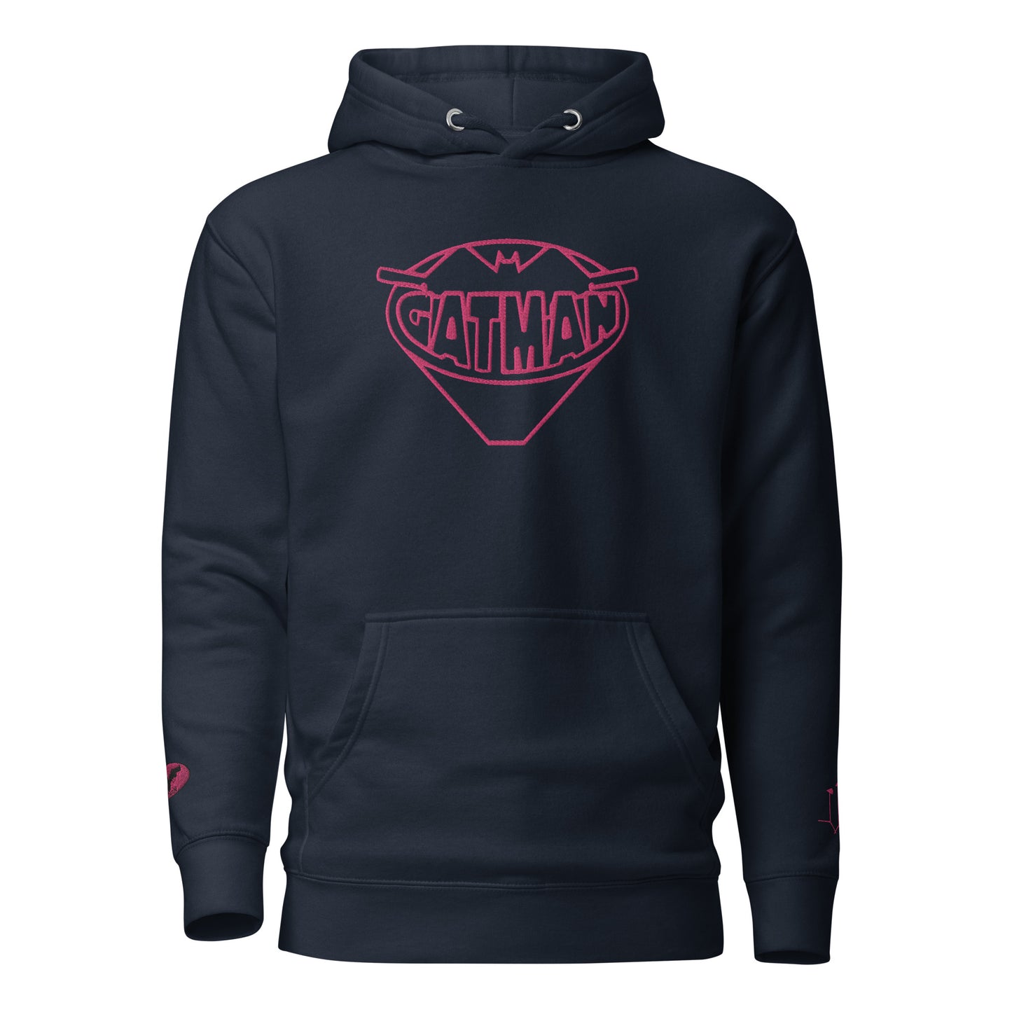 GatSignal Embroidered Hoodie (Barbie Pink Accents)