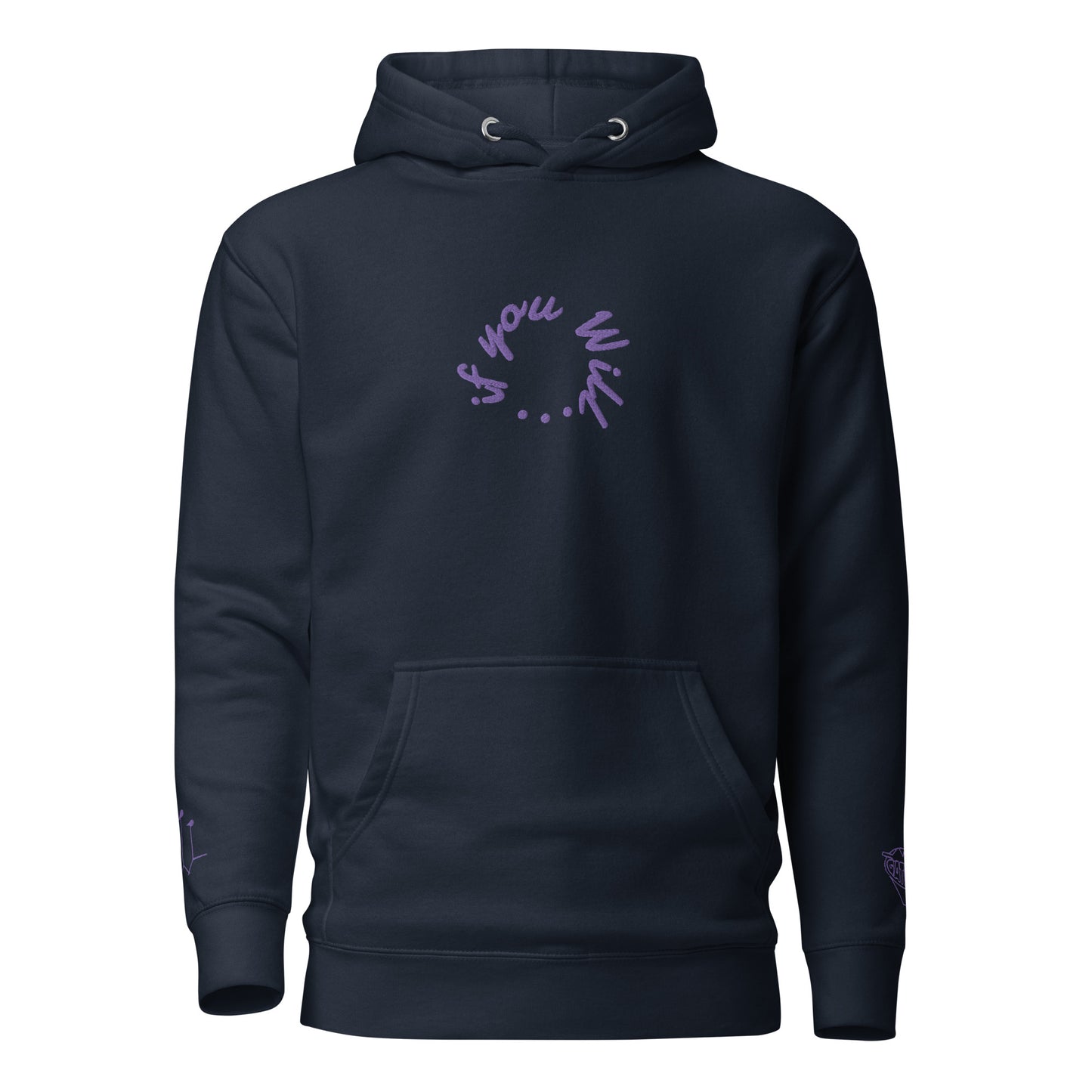 If You Will 360 Hoodie (Purple Text/Purple Accents)