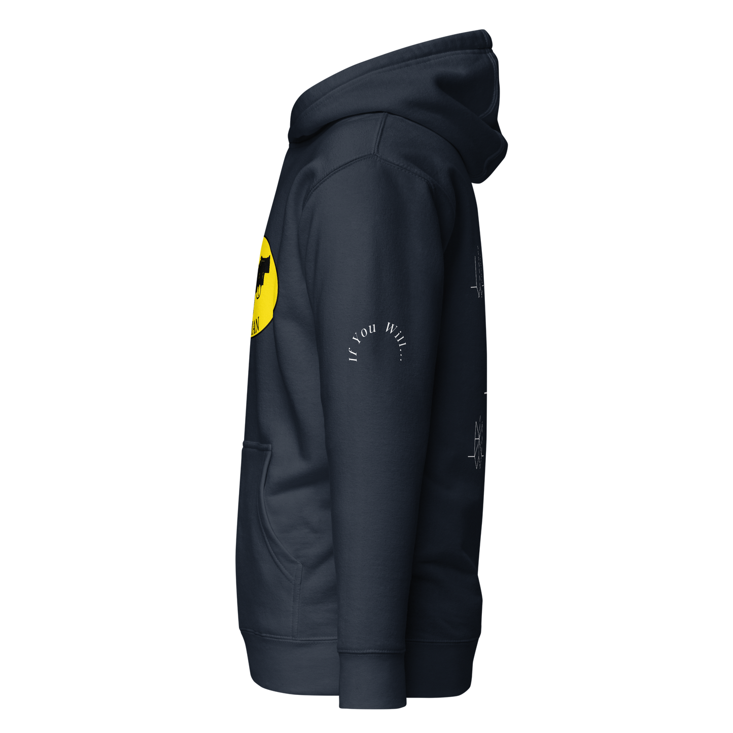 Iconic Gatman Logo Hoodie (Dark) Print