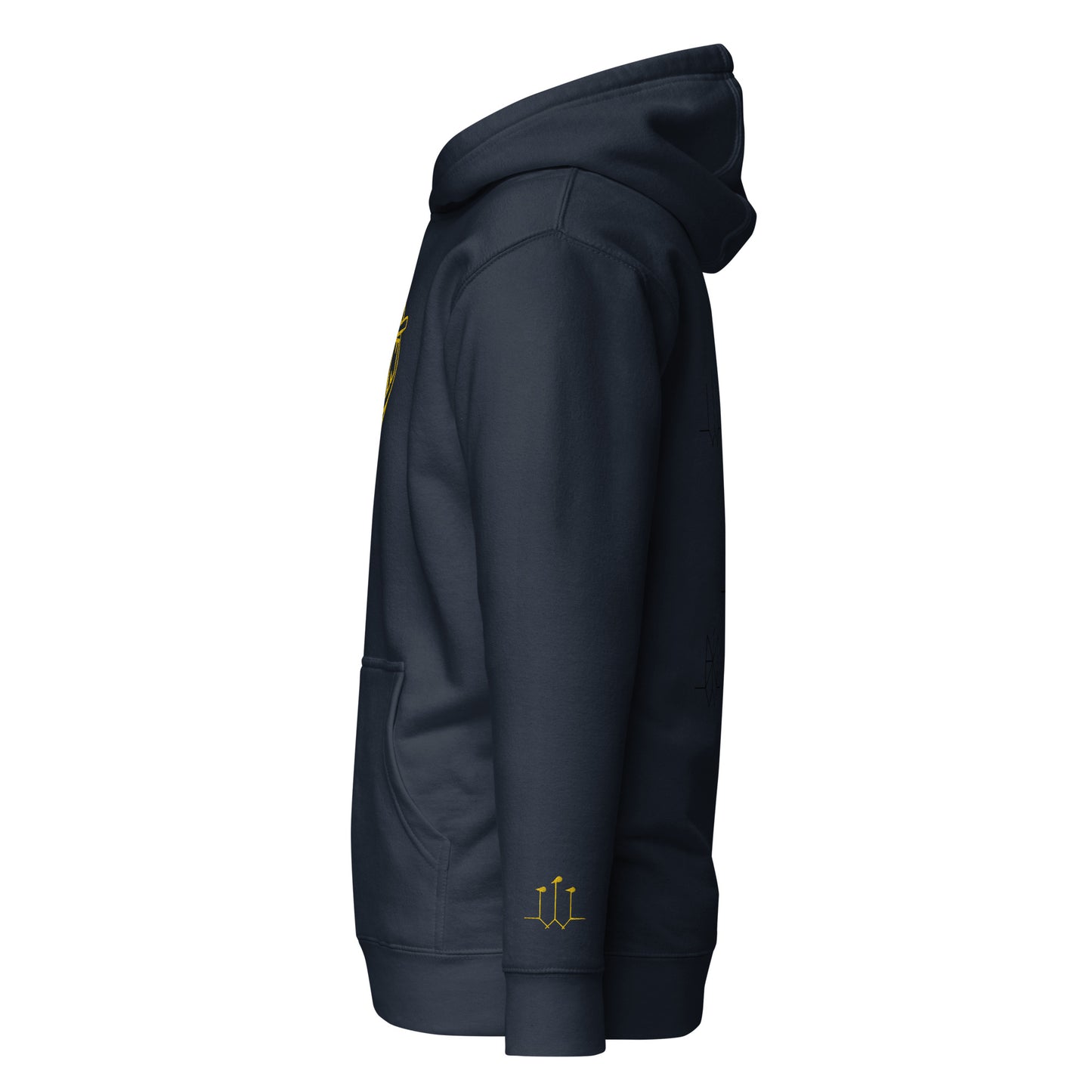 GatSignal Embroidered Hoodie (Yellow Accents) Light