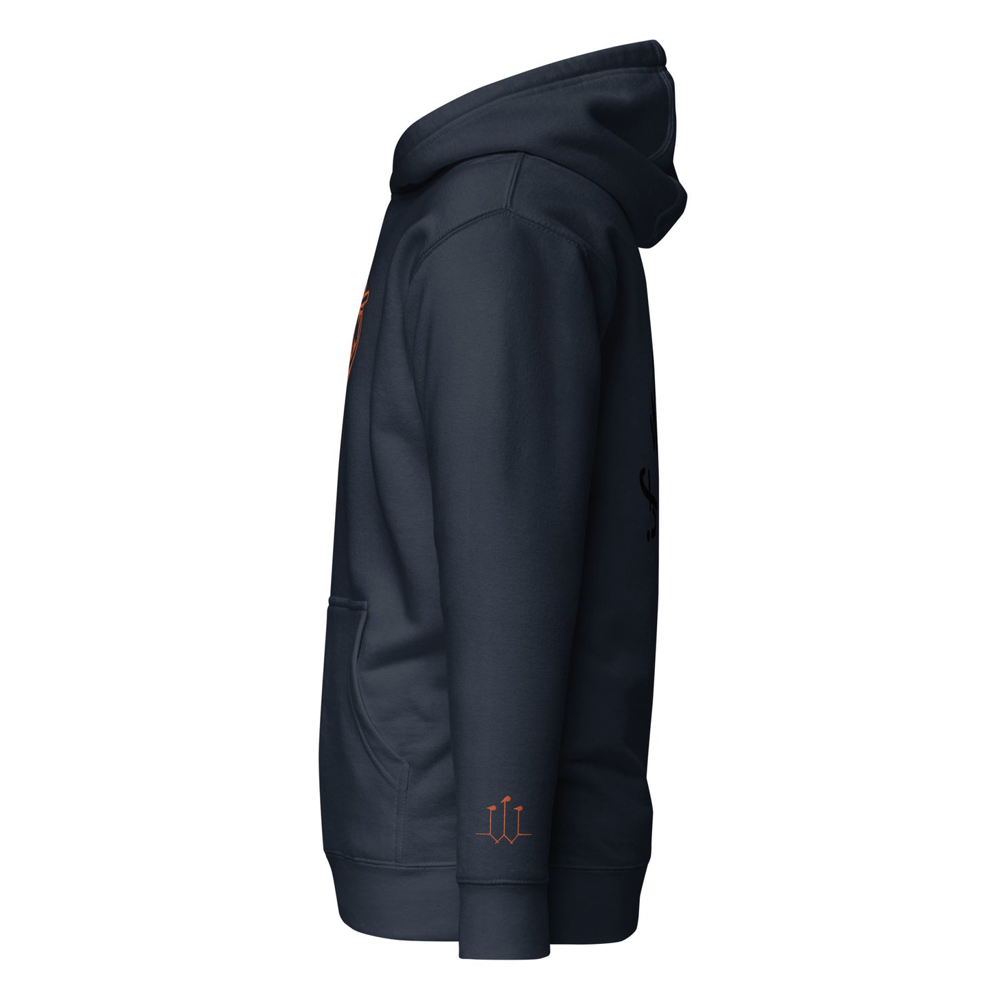 GatSignal Embroidered Hoodie (Safety Tip Orange Accents/If You Will design on back)