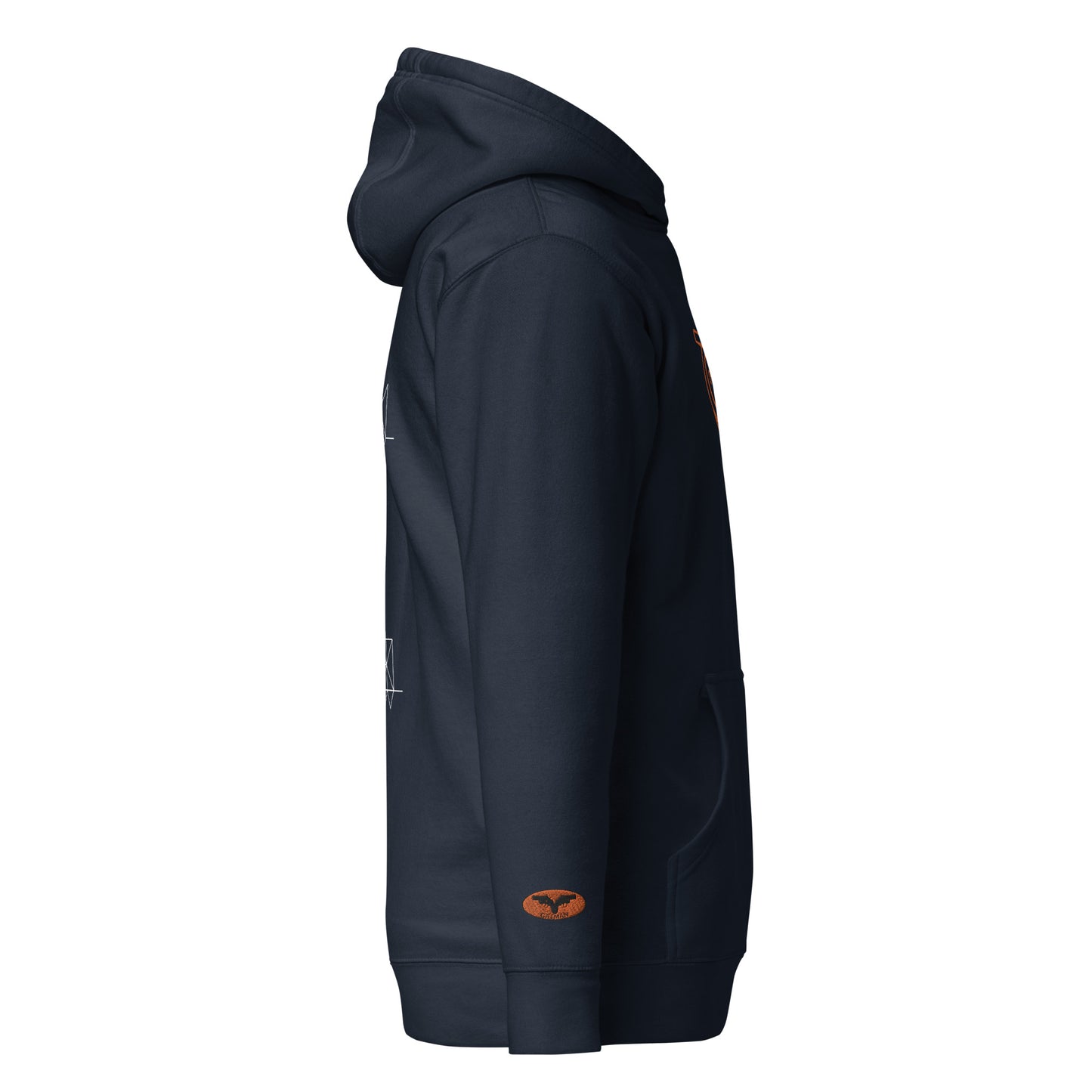 GatSignal Embroidered Hoodie (Safety Tip Orange Accents)