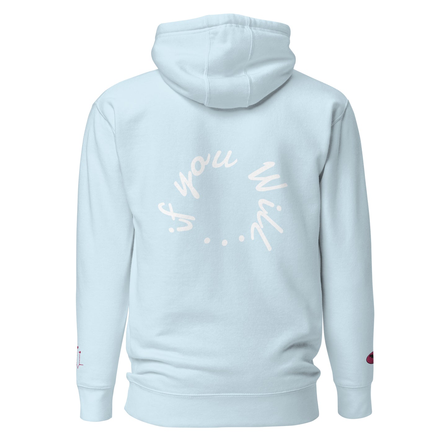 GatSignal Embroidered Hoodie (Barbie Pink Accents/If You Will design on back)