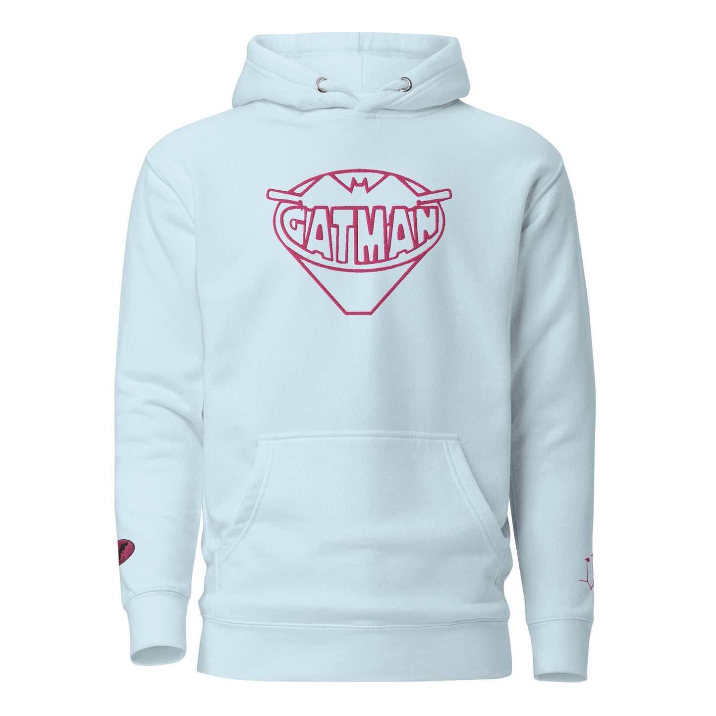 GatSignal Embroidered Hoodie (Barbie Pink Accents)