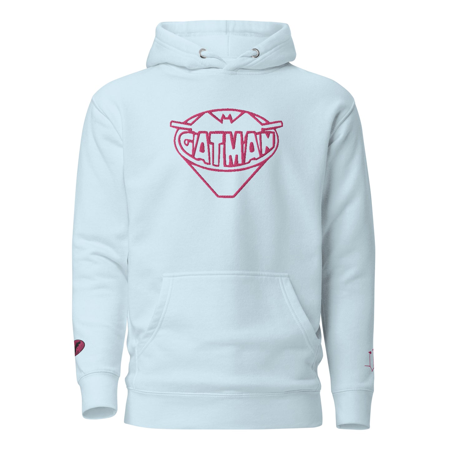 GatSignal Embroidered Hoodie (Barbie Pink Accents/If You Will design on back)