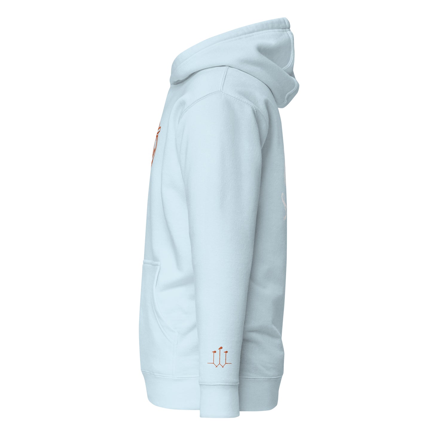 GatSignal Embroidered Hoodie (Safety Tip Orange Accents/If You Will design on back)