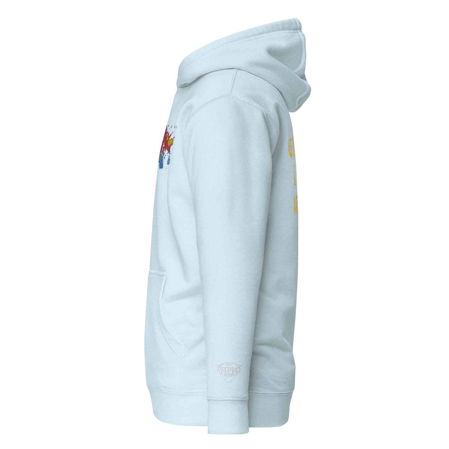 PIGMENT EMBROIDERED POCKET HOODIE (White Accents)