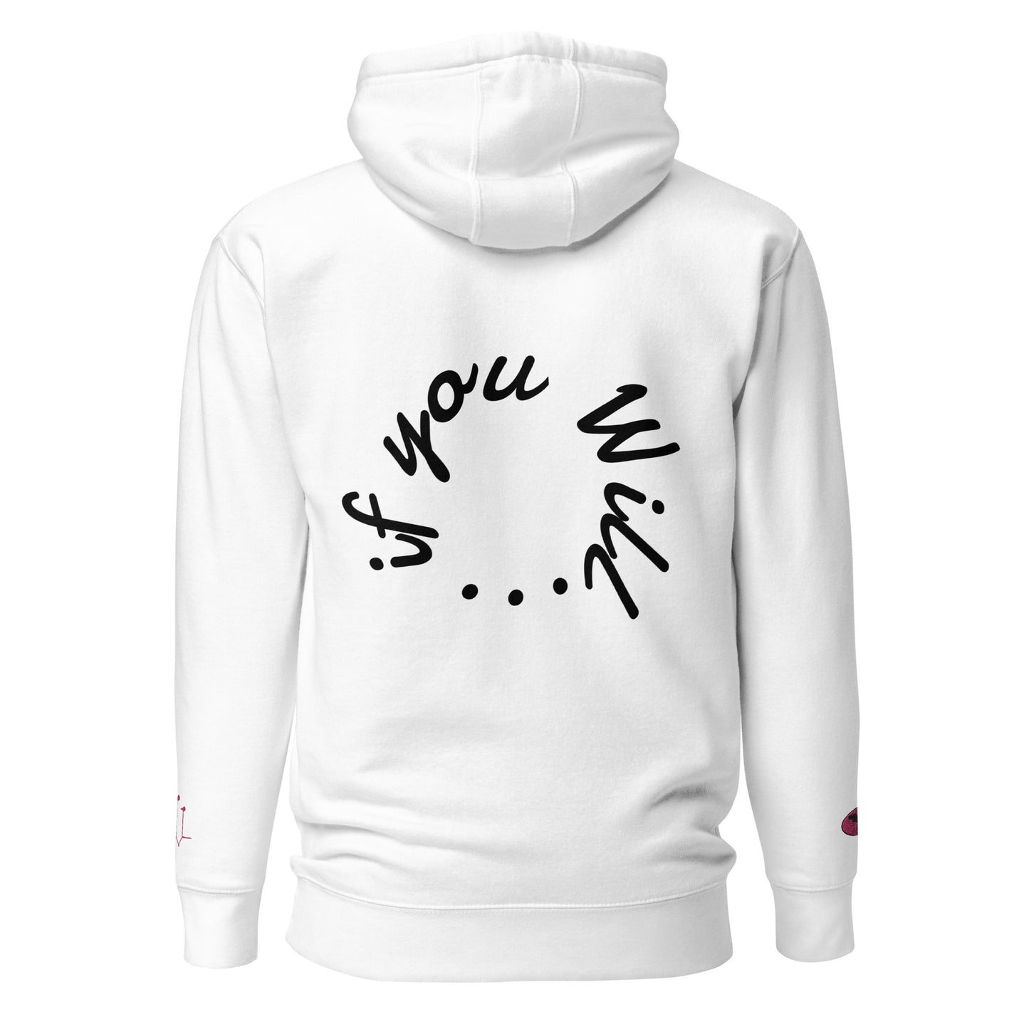 GatSignal Embroidered Hoodie (Barbie Pink Accents/If You Will design on back)