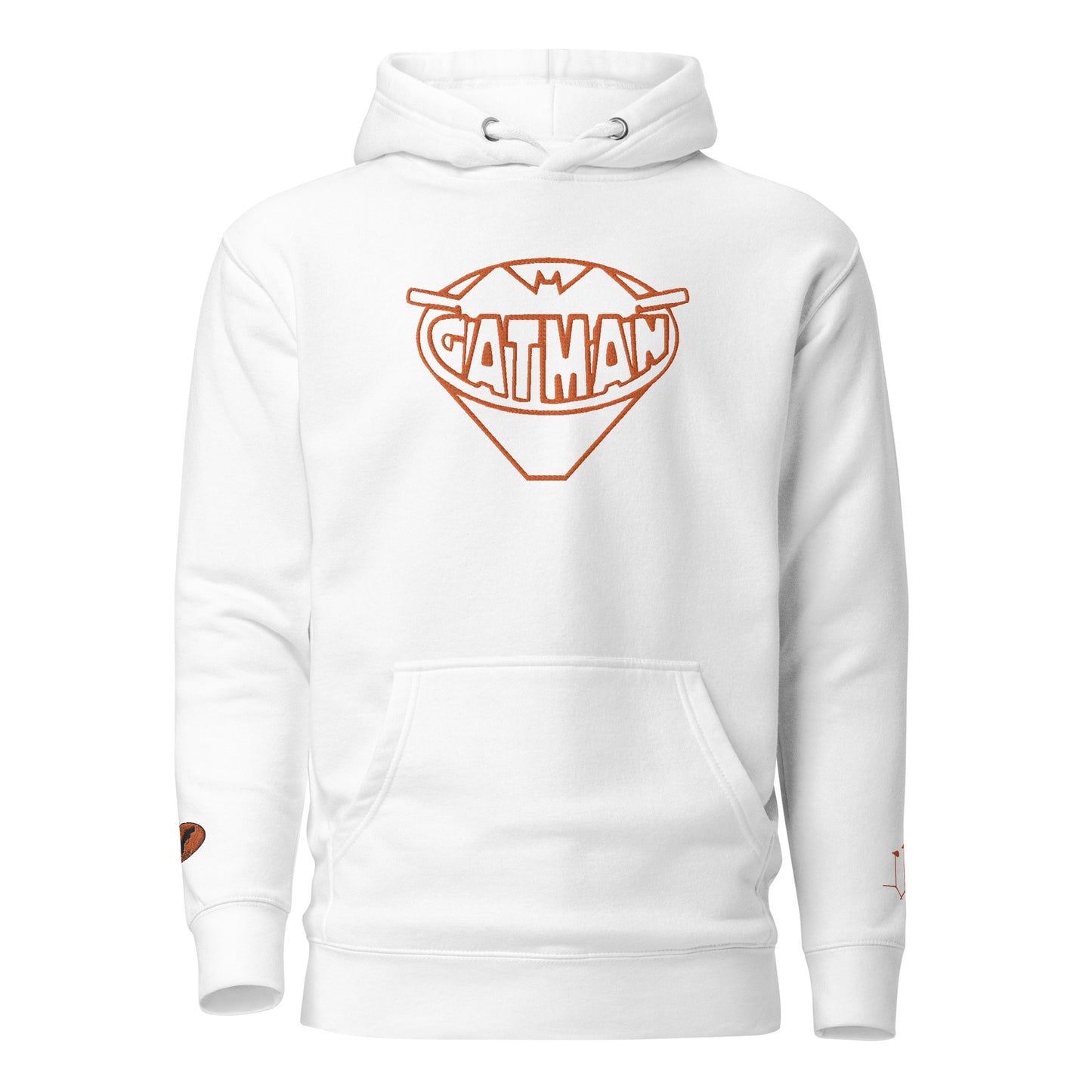 GatSignal Embroidered Hoodie (Safety Tip Orange Accents) Light