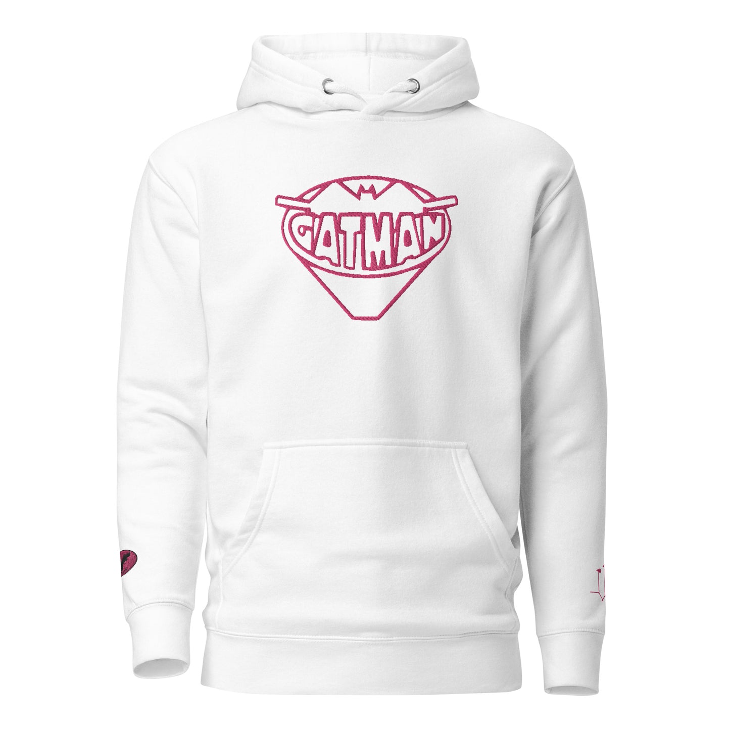 GatSignal Embroidered Hoodie (Barbie Pink Accents/If You Will design on back)