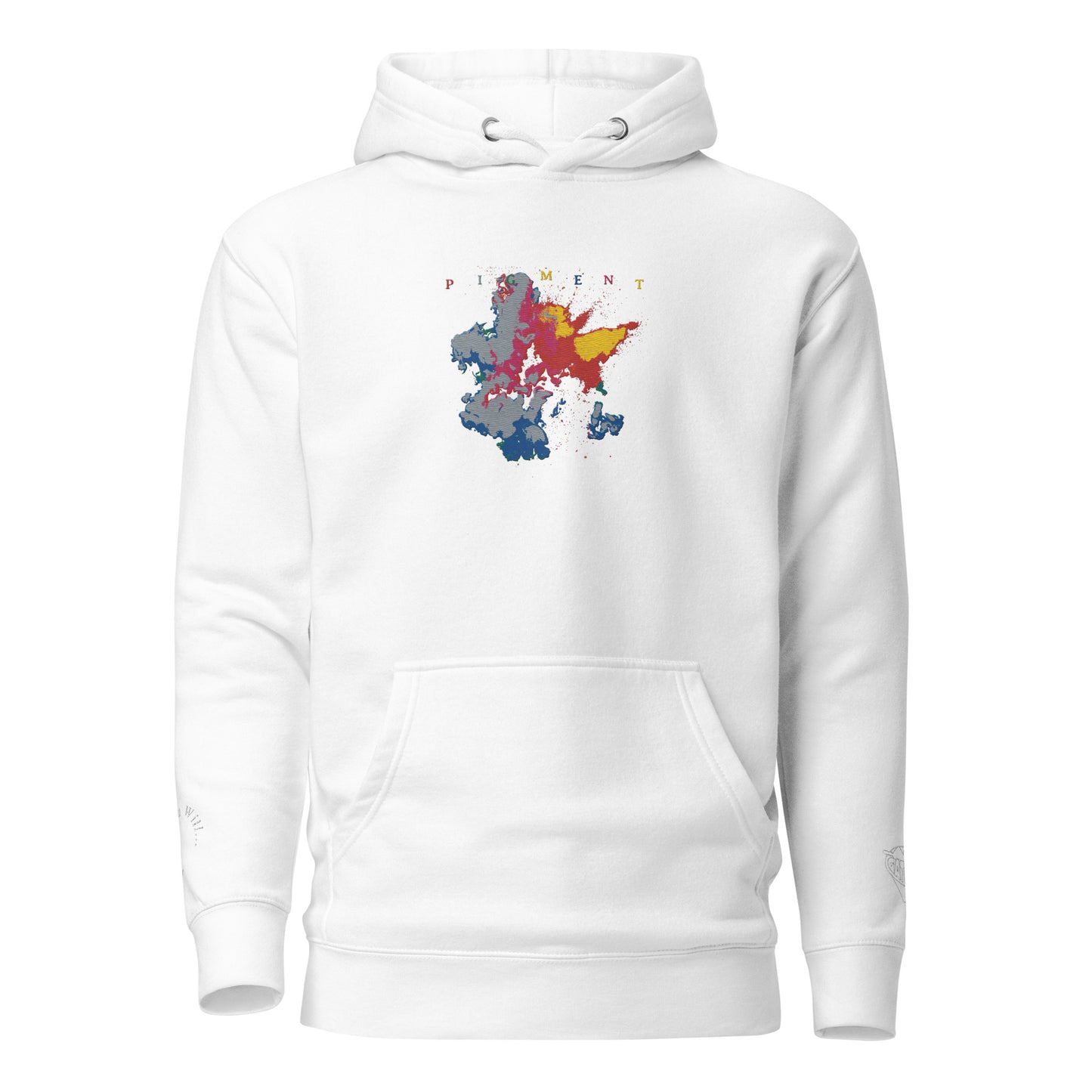 PIGMENT EMBROIDERED HOODIE (White Accents)