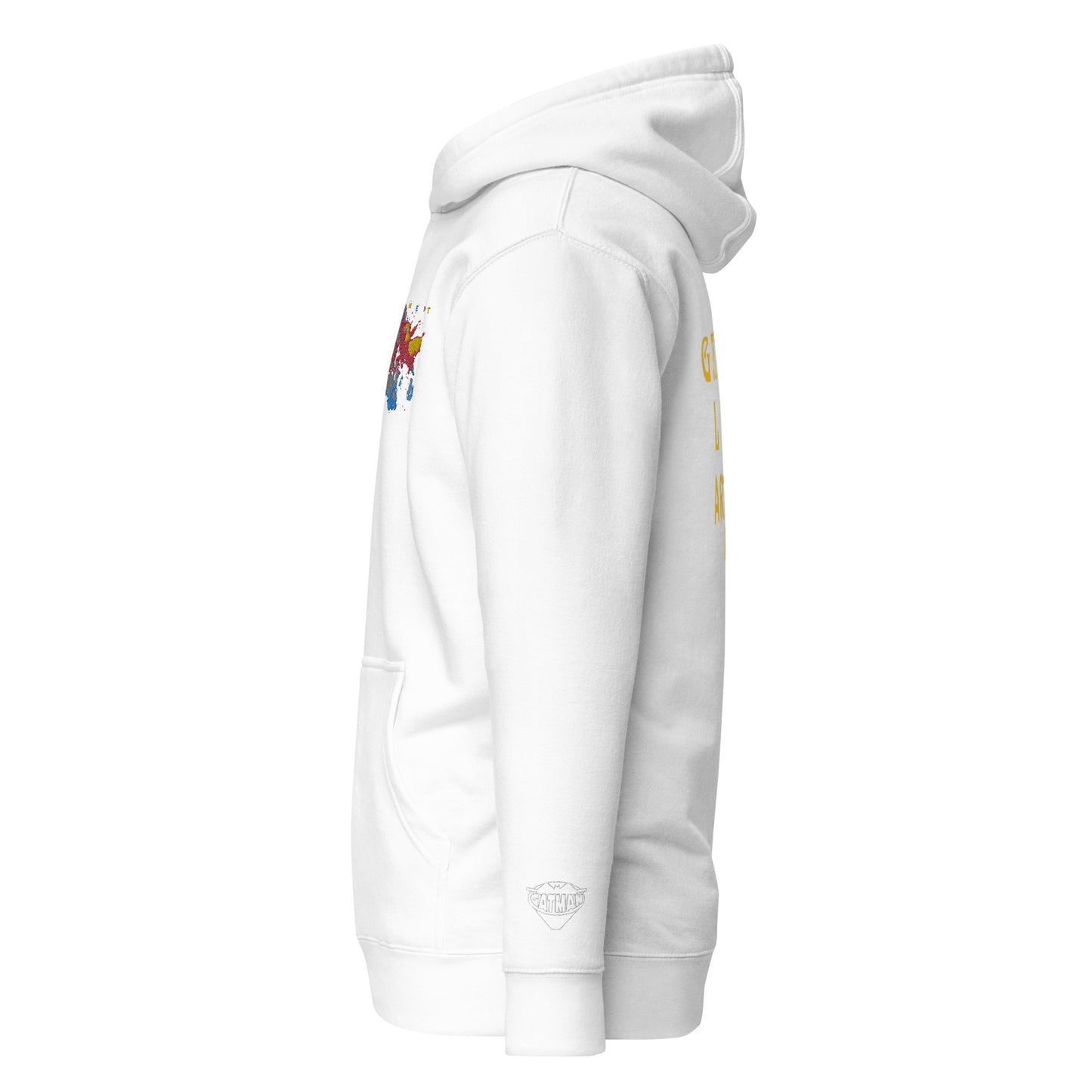 PIGMENT EMBROIDERED POCKET HOODIE (White Accents)