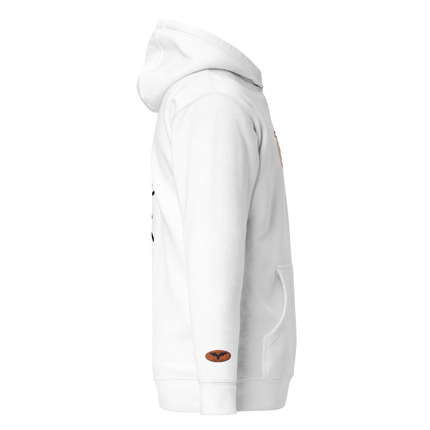 GatSignal Embroidered Hoodie (Safety Tip Orange Accents/If You Will design on back)